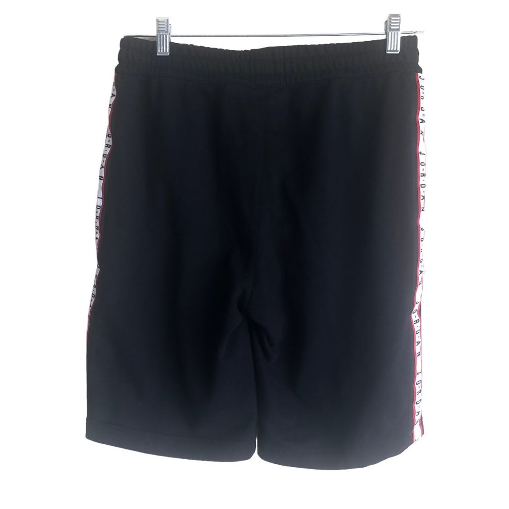Air Jordan Men's Sweatshorts Size S 31-35 Black Cotton Fleece Elastic Waist - Picture 3 of 12